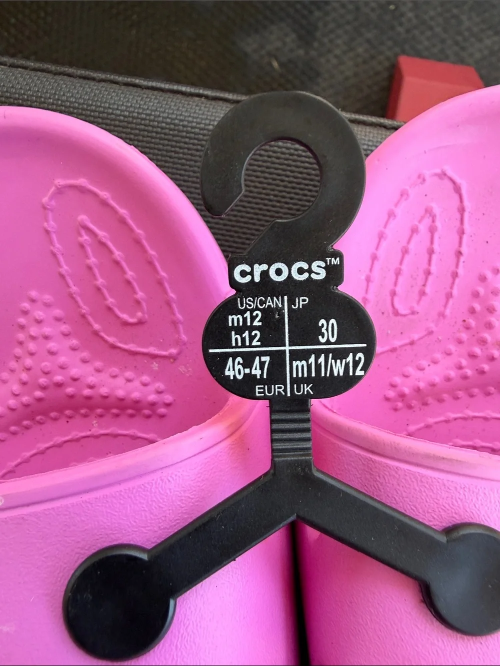 CROCS Pink Slide Sandals with Charm Accents